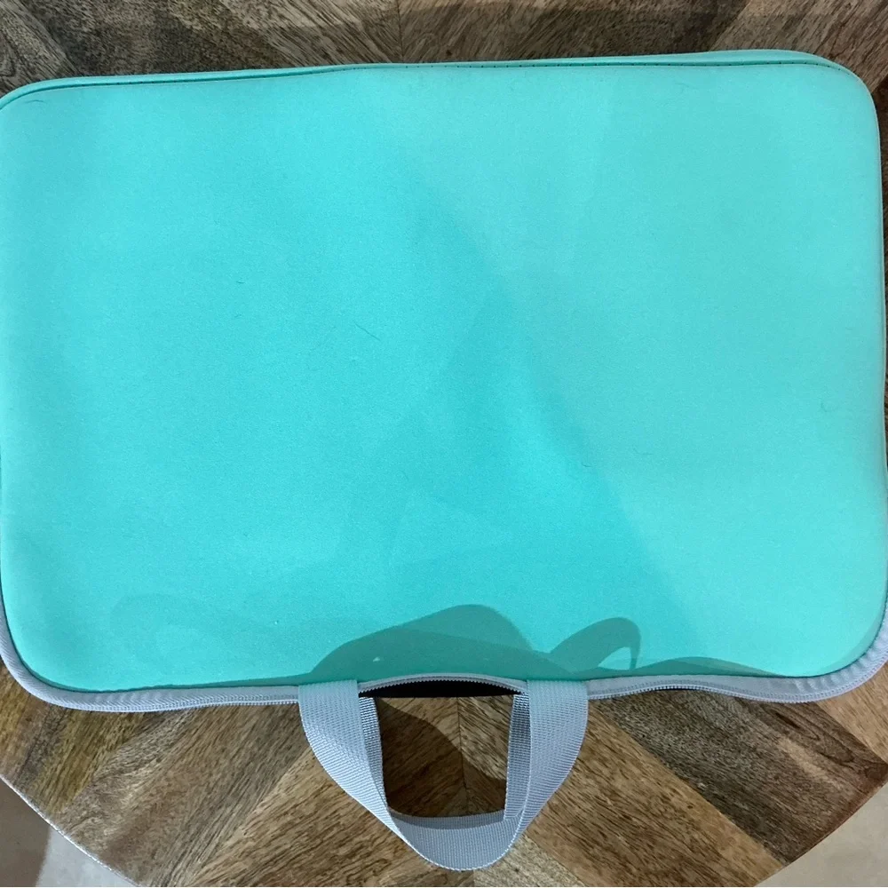 Mint Green Laptop Bag with Dual Pockets 15”L x 10”H